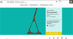Desktop Screenshot of museemaillol.com